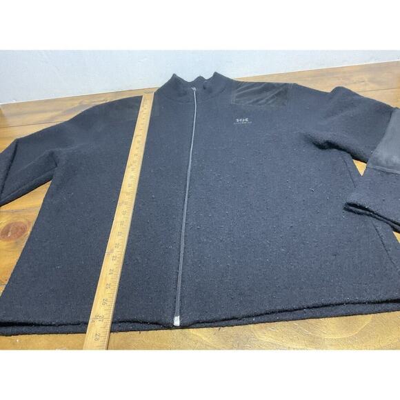 Helly Hansen Mens Size XL Black Full Zip Wool Jacket - Picture 7 of 15